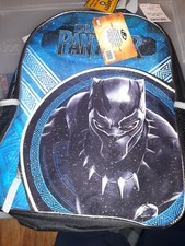 NWT Marvels' Black Panther 16" Blue backpack With Bottle Holder
