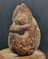 Ancienne sculpture Dragon C de vieux Jade Hetian sculptée culture Hongshan