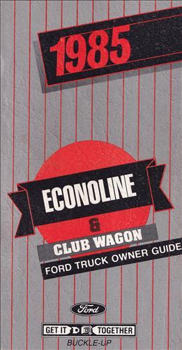 1985 ford econoline van owners - van,