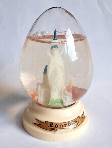 Vintage boule neige lourdes - boule,