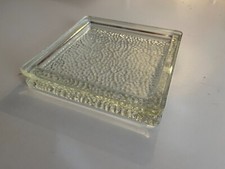 NOV7  cendrier vide poche en verre épais NEVADA no LUMAX 1950  TAILLE basse