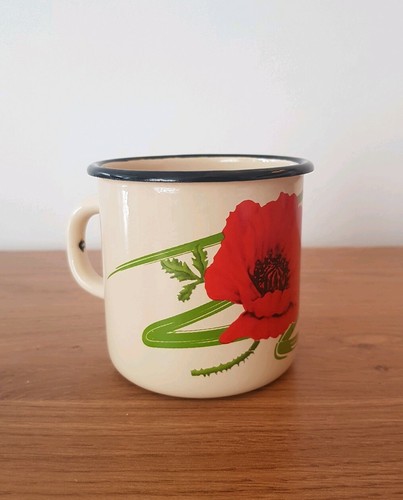 Vintage enamel mug - mug, cup
