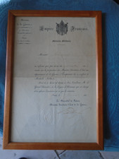 Diplôme MEDAILLE MILITAIRE SECOND EMPIRE attribué