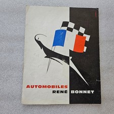 ≃ 1962 Brochure René BONNET Missile / Le Mans / Djet