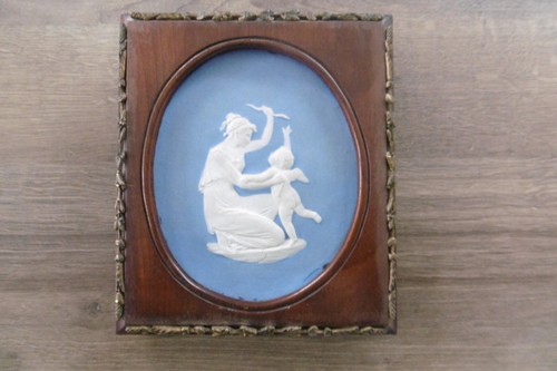 Ancienne plaque médaillon - , en