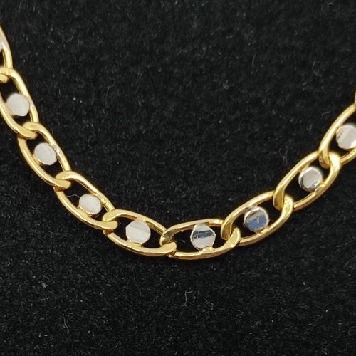 Chaîne 18k 750 bicolore - 18k,