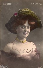 BD546 Carte Photo vintage card RPPC Femme woman Folies Marigny Paulette Louise