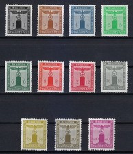 Allemagne 1938 MNH Mi 144-154 Sc S1-S11 FRANCHISE STAMPS / Nazi Eagle **