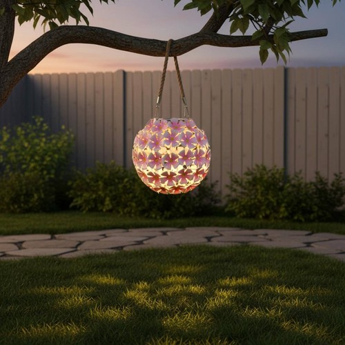 Lanterne fleurie solaire - lanterne,