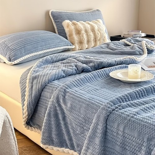 Couverture plaid doux - couverture,