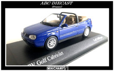 VW GOLF 4 Cabriolet Jazz-blue 3 Portes 1999 - 1:43 MINICHAMPS
