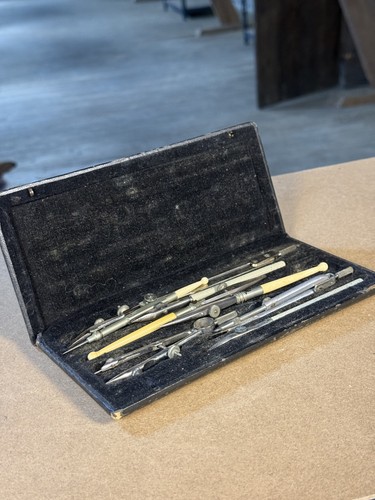 Ancien coffret géométrie - coffret, de