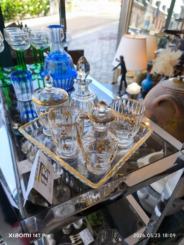 Plateau verre avec tour - plateau, en