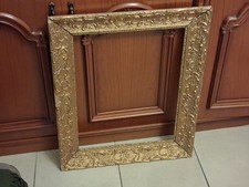 Grand cadre ancien en  Bois et