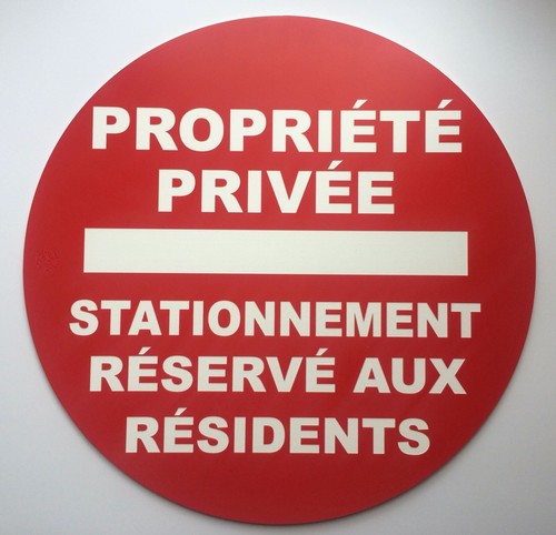 Panneau propriete privee - panneau,