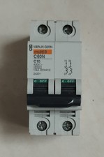 Disjoncteur bipolaire C60N Merlin Gérin C10 Réf : 24201