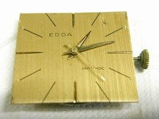 EDDA ANCIENNE MONTRE BRACELET POIGNET HOMME WATCH VINTAGE CHRONOMETRE