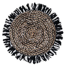 Tapis jute coton fait - en,