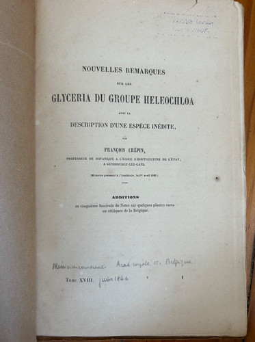 François crépin - françois, –