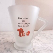 * CAISSE D'EPARGNE ECUREUIL LOIRE - CENTRE TASSE VERRE GIVRE