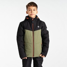 Dare2b Jolly Veste Enfant Garçons Ski D'Hiver Noir Vert Olivine
