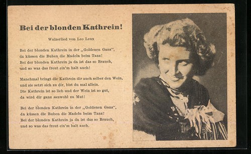 Walzerlied la blonde - walzerlied, à