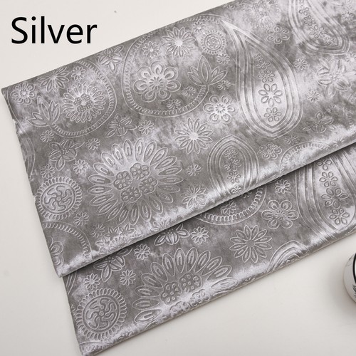 Floral tissu velours - 1m,