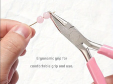 Pince à bijoux concave ronde miniature de 5 pouces, pince à boucle de fil