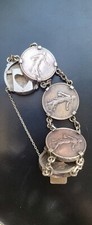 FRANCE - Bracelet 4 monnaies de 5 Francs Semeuse Argent