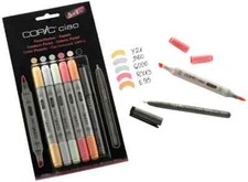 [Ref:22075555] COPIC kit de marqueurs Hobbymarker ciao 5+1 Couleurs pastel