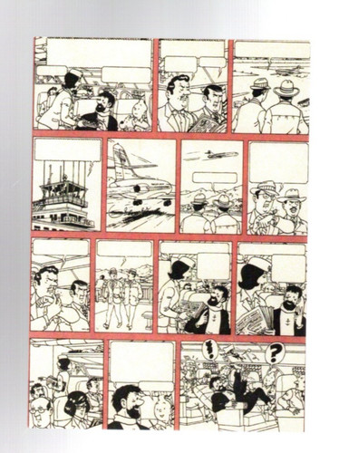 Tintin carte postale - carte,