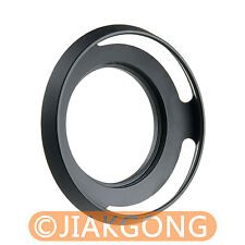 40.5mm Black Metal Vented Lens Hood for DSLR Camera