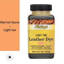 Teinture pour cuir FIEBING'S Leather dye - MARRON FAUVE / LIGHT TAN