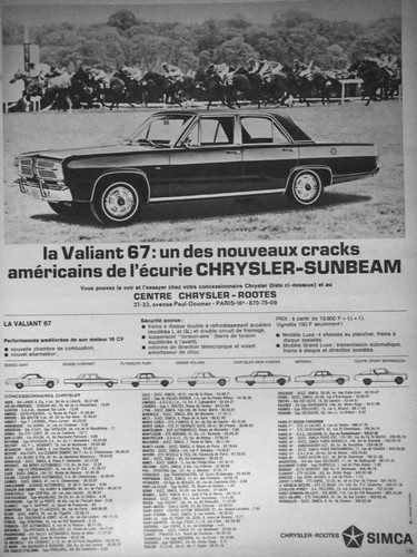 Publicité presse 1966 - de,