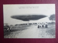 CARTE POSTALE AVIATION AEROSTATION NACELLE DIRIGEABLE LE LEBAUDY AIRSHIP CHALONS
