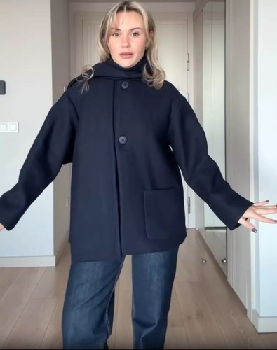 Zara coat with scarf - zara,
