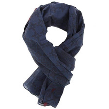 Foulard Chèche Echarpe Keffieh Bleu Bordeaux  Imprimé  Gentleman Farmer