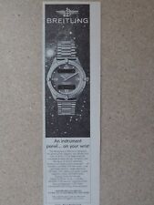 2/1988 PUB MONTRE BREITLING WATCHES AEROSPACE TITANIUM CHRONOGRAPH ORIGINAL AD
