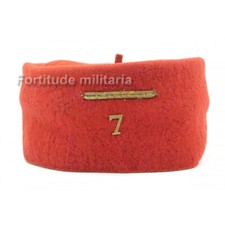 Tirailleurs : Chéchia réglementaire 7 RTA / RTM - ( Original )