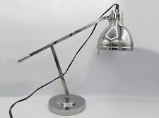Lampe de bureau ou à poser moderne en métal argenté - Années 2010