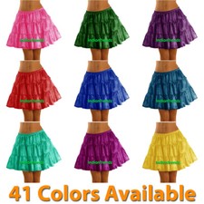 Femme Fille Satin Court Mini