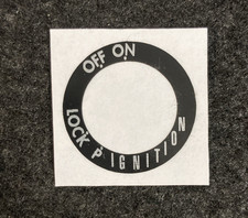 Yamaha Allumage Sticker LOCK ON OFF - RD400 RD350 XJ550 70s 80s Vintage