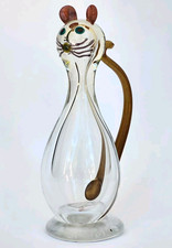 Ravissante GRANDE FIGURINE CHAT ou SOURIS en VERRE soufflé MURANO ? vintage