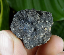 Pseudomorphe Chessylite ? 3x2.5cm à identifier minéral collection pierre noire