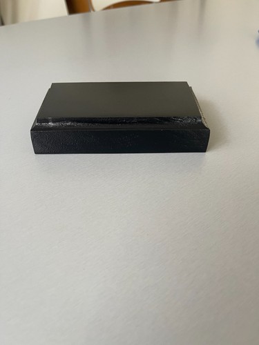 Socle bois peint noir - peint,