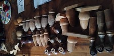 lot de pieds de lit en bois, menuiserie, ameublement