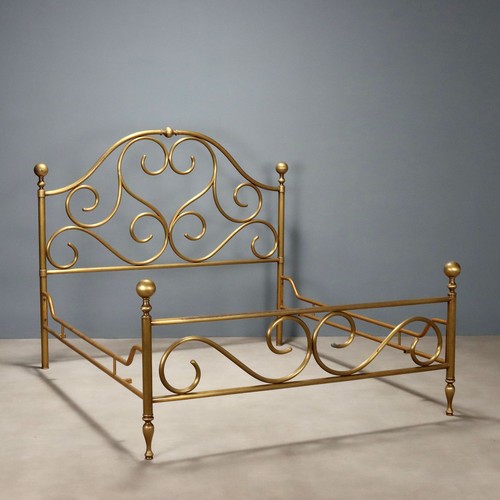 Lit double ancien laiton - lit,