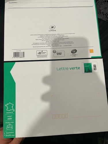 Enveloppes lettre verte 50 - verte,