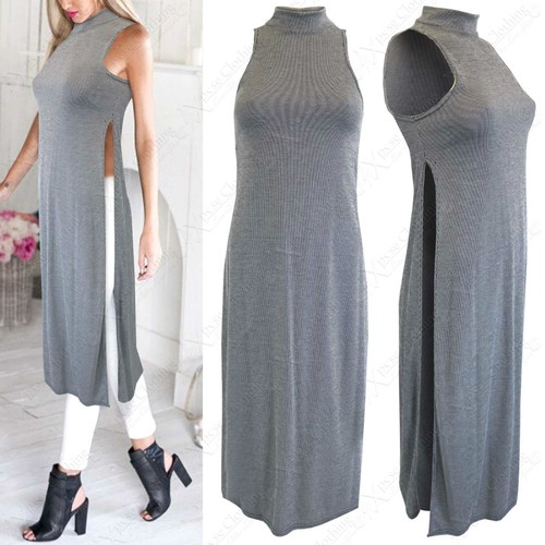 Robe longue femme sans - femme, manches