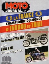 MOTO JOURNAL  859 Essai Road Test BMW K75 K 75 YAMAHA FZR 600 XV 535 SOLEX 1988